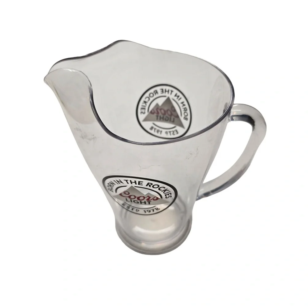 Coors Light Born in the Rockies Hard‎ Plastic Beer Pitcher Barware
